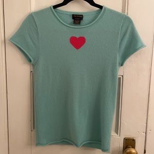 100% Cashmere New Scotland Heart Sweater